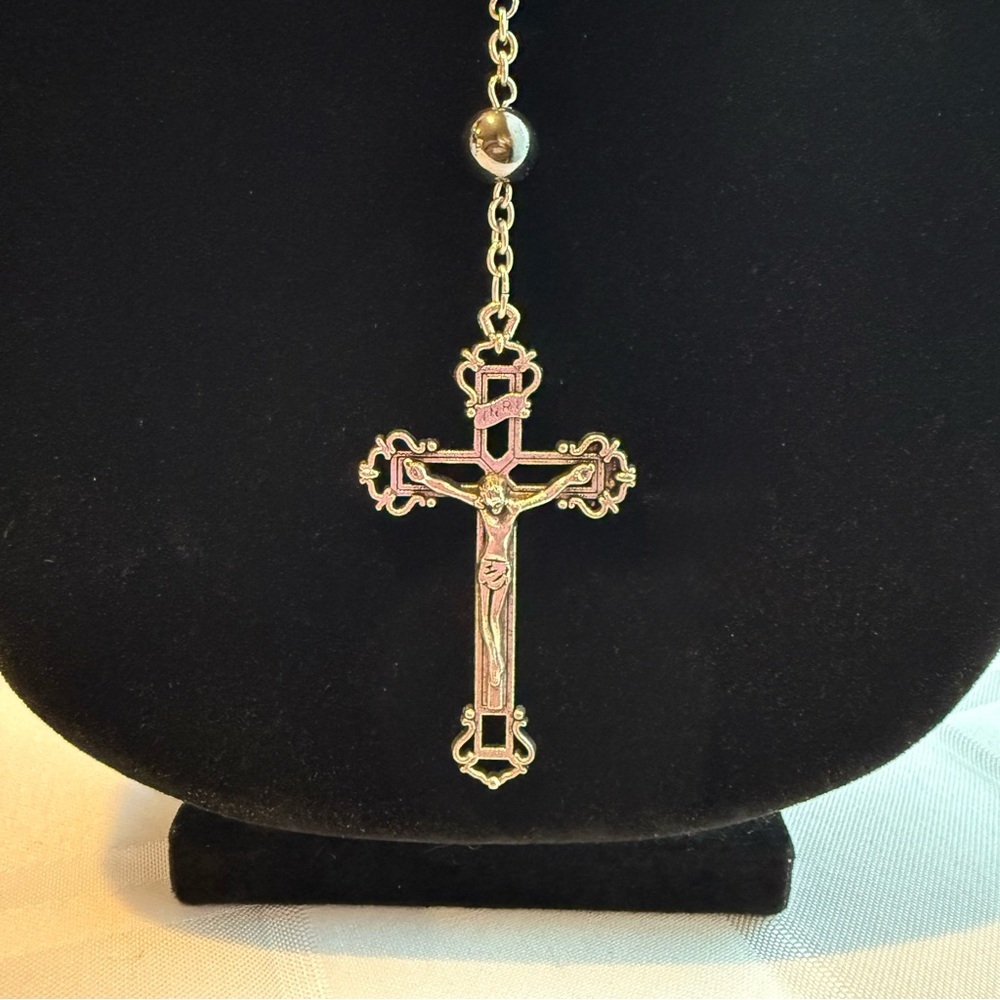 Jerusalem Catholic Prayer Rosary with Holy Water - Picture 3 of 5